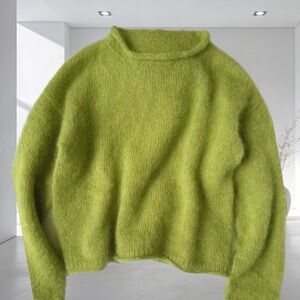 French inspired Olive Crew Neck Sweater brand new XXL